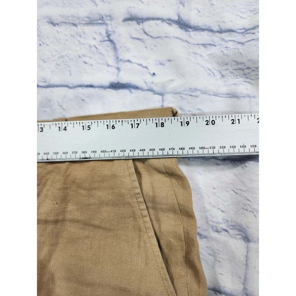 Brooks Brothers 346 MENS 37X30 Linen Pants Beige Dress Trousers Causal Preppy